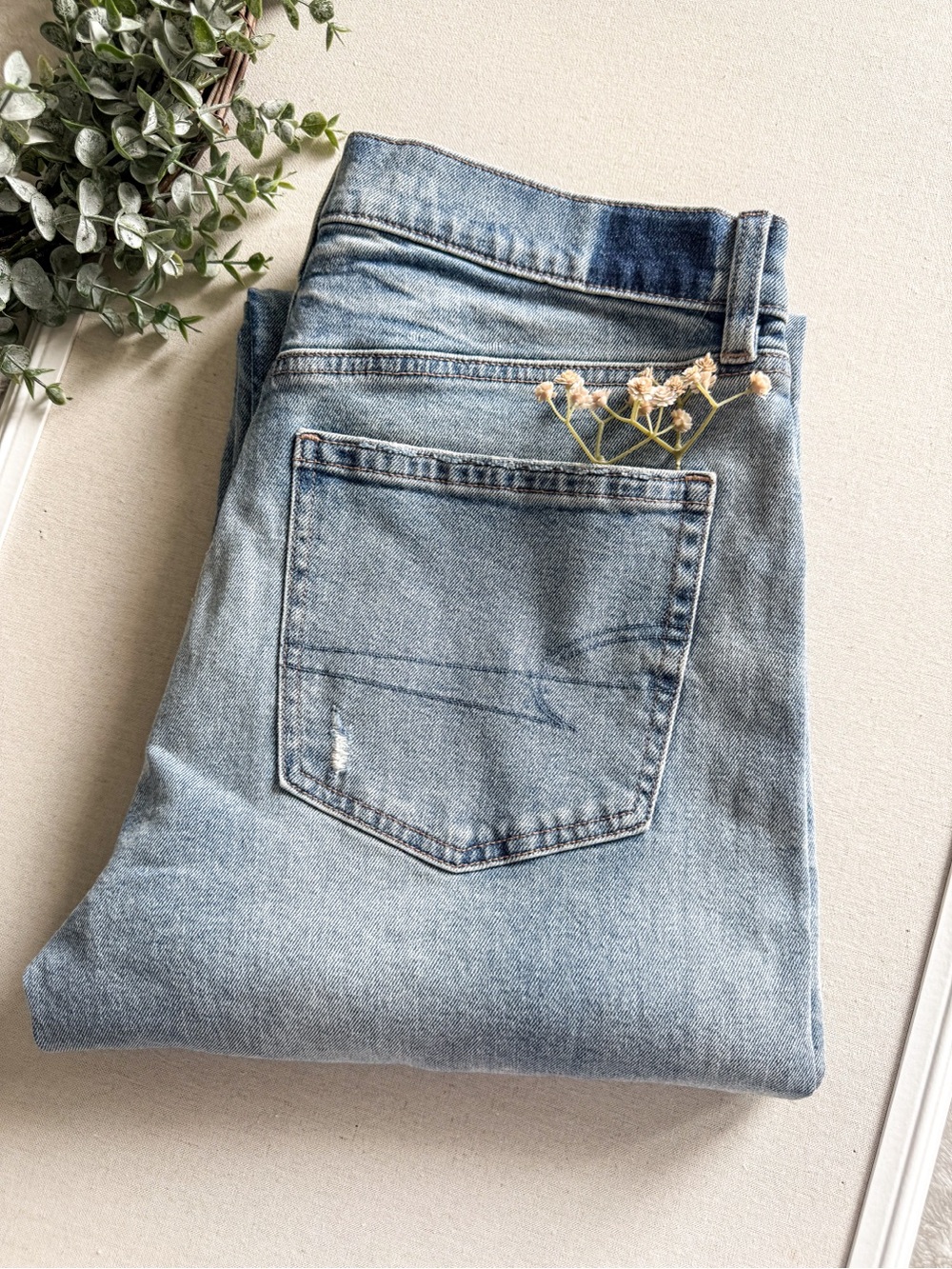 American Eagle Ex Boyfriend Strigid Jean Size 6 Long